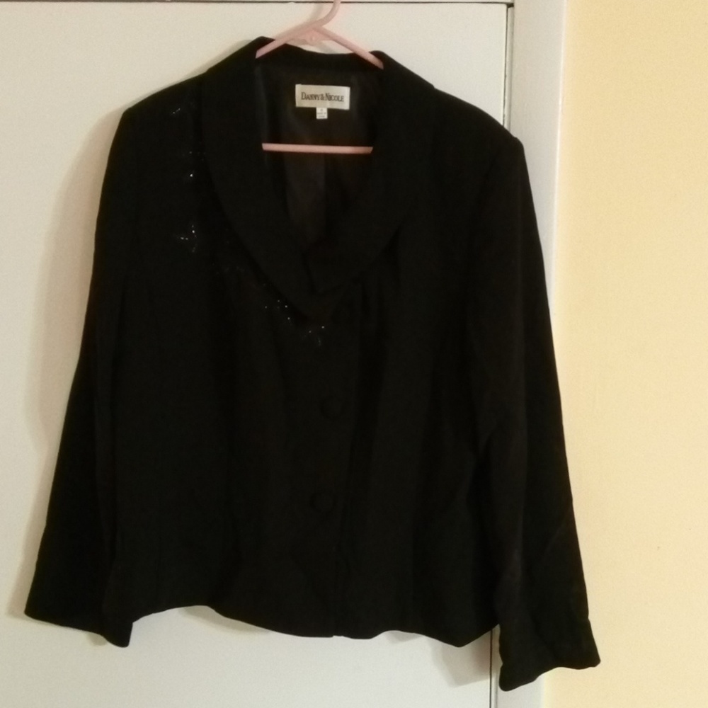 Danny & Nicole jacket black with rinestones 18
